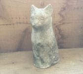 Reclaimed Stone Cat Feature Statue