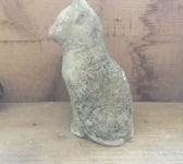 Reclaimed Stone Cat Feature Statue