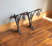 Victorian Wall Mounted Corner Hanging Basket Brackets