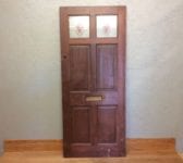 Stained Glass Mahogany Front Door