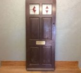 Stained Glass Mahogany Front Door