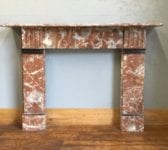 Red & Black Marble Fire Surround