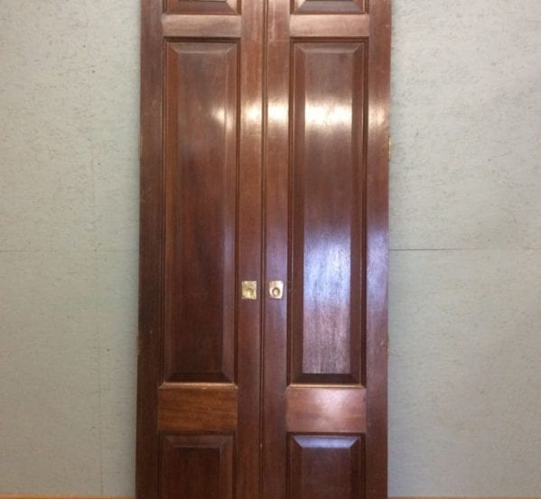 Set of Tall Mahogany Cupboard Doors