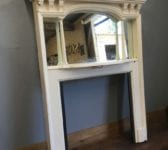 Large Wooden Fire Surround & Overmantel