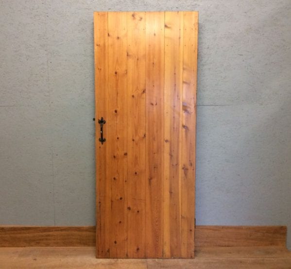 Varnished Ledge & Braced Door