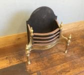 Brass & Cast Iron Regency Style Fire Basket
