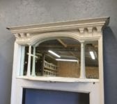 Large Wooden Fire Surround & Overmantel