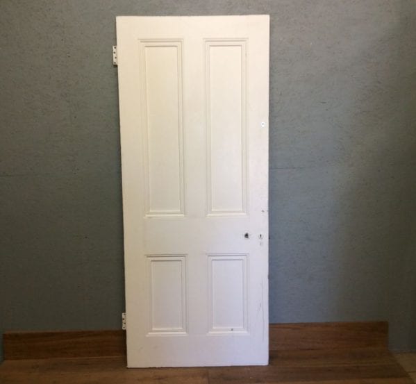Painted Whited 4 panelled Door