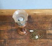 Glass Shade Uplighter Lamp