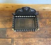 Cast Iron & Brass Front Feet Fire Basket