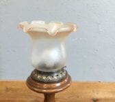 Glass Shade Uplighter Lamp