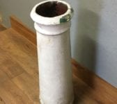 White Painted Reclaimed Chimney Pot