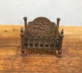 Cast Iron Fire Basket Integrated Fire Back