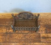 Cast Iron Fire Basket & Urn Fire Back