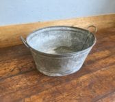 Galvanised Tin Bucket Bath