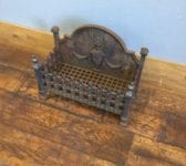 Cast Iron Fire Basket & Urn Fire Back