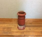 Tall Single Ridge Terracotta Cannon Head
