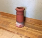 Tall Single Ridge Terracotta Cannon Head