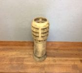 Tall Beige Louvred Chimney Pot