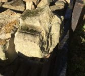 Weathered Feature Stone Triangle Symbol
