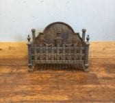 Cast Iron Fire Basket & Urn Fire Back