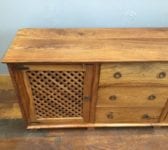 Solid Oak Low Sideboard