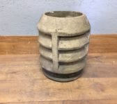 Reclaimed Short Louvred Buff Chimney Pot