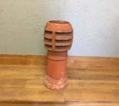 Tall Red Vented Chimney Pot