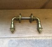 Solid Brass Ornate Lever Handles