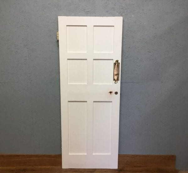 White 6 Panelled Internal Reclaimed Painted Door