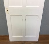 Beaded Reclaimed 4 Panel White Painted Door