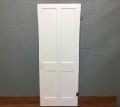 4 Panel Reclaimed White Painted Beaded Door
