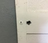 4 Panel Reclaimed White Painted Internal Door