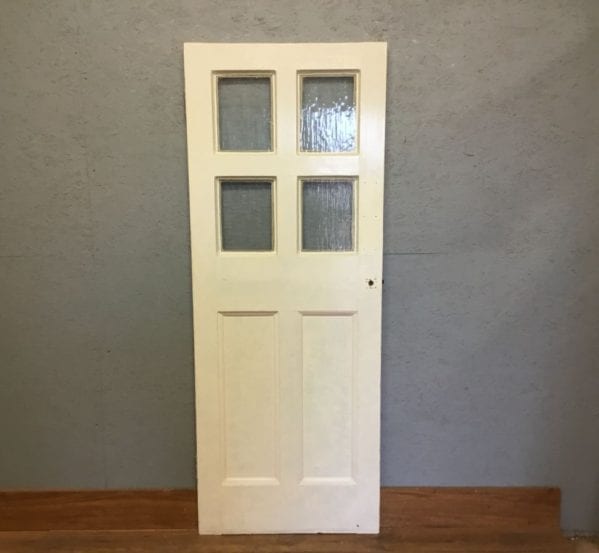 Reclaimed 6 Panel Half Glazed Door