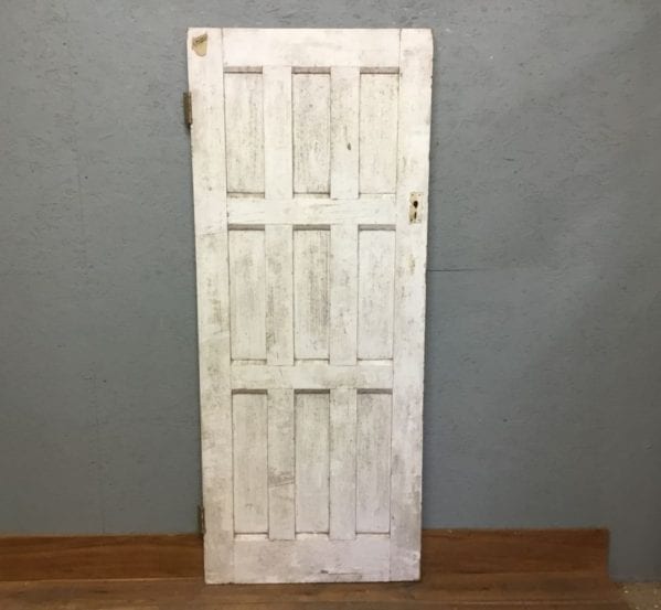 Reclaimed White Painted 9 Panel Door