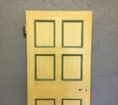 Reclaimed Half Black Painted 6 Panel Door