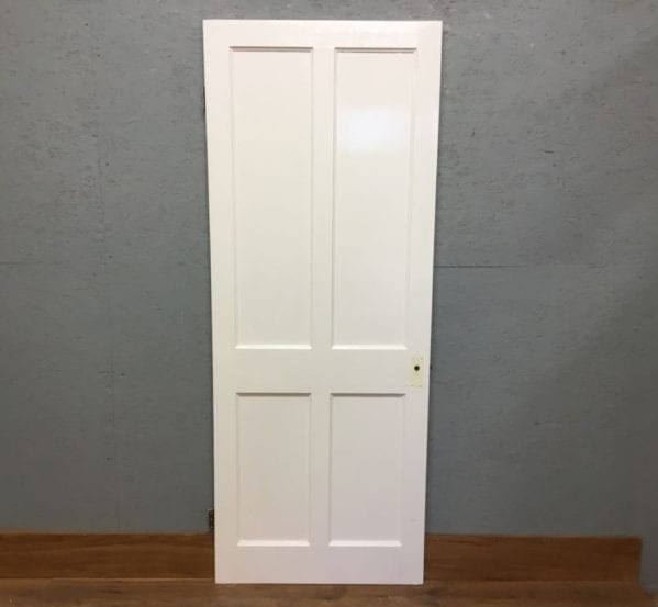 Beaded Reclaimed White Painted 4 Panel Door