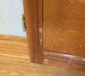 Half Painted 8 Panel Reclaimed Door