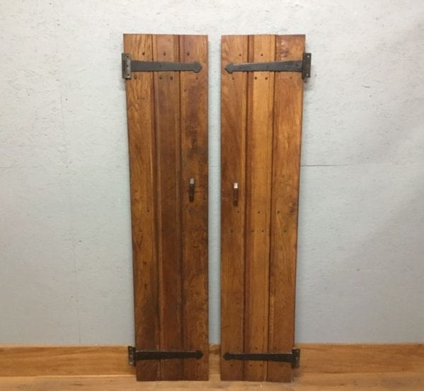Complementary Reclaimed Oak Ledge And Brace Cupboard Doors