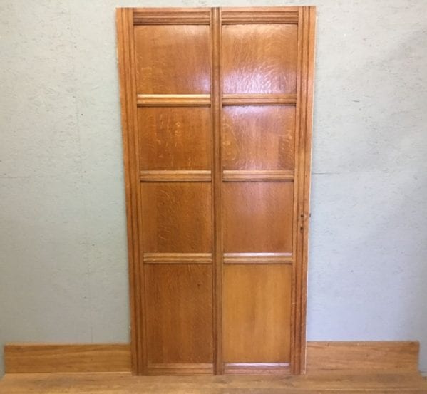 Large Reclaimed Varnished 8 Panel Door