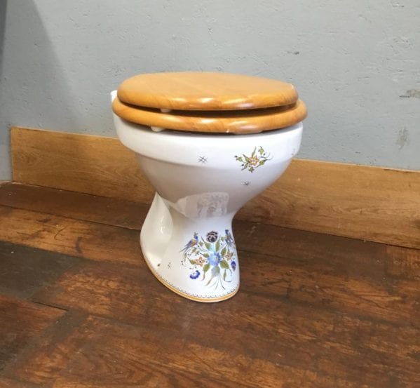 Hand Painted Floral Cistern & Toilet