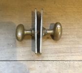 Solid Brass Door Knob & Back Plate