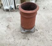 Square based Reclaimed Terracotte Chimney Pot
