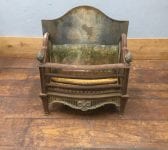 Cast Iron Fire Basket & Back