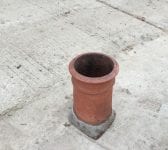 Square based Reclaimed Terracotte Chimney Pot