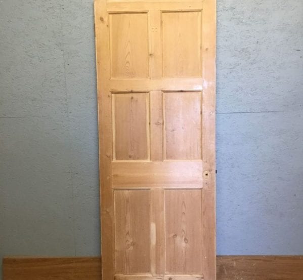 6 Panel Pine Stripped Door