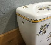 Hand Painted Floral Cistern & Toilet