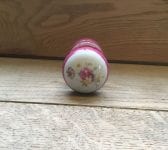 Pink Edged Floral China Door Knobs