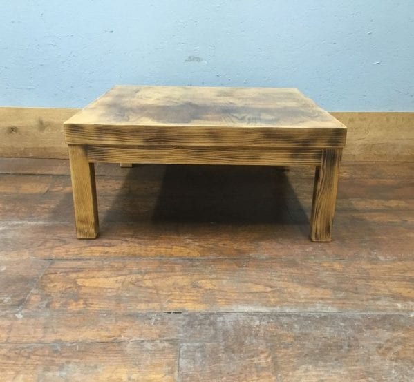 Low Rustic Wooden Coffee Table