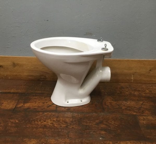 White Reclaimed Toilet No Seat